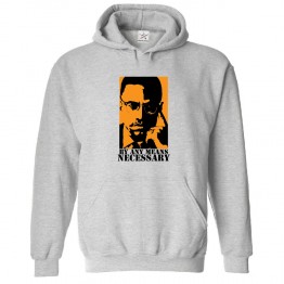 By Any Means Necessary with Malcom X Classic Unisex Kids and Adults Pullover Hoodie						 									 									
